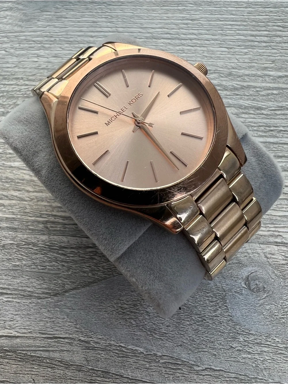 Michael Kors Men's Rose Gold Tone Stainless Bracelet Watch